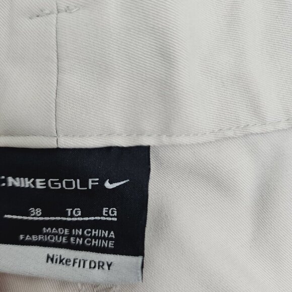Nike Golf Shorts Men's Size 38 Light Tan Athletic - Picture 4 of 6